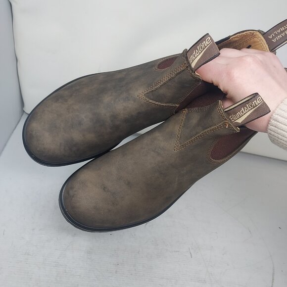 Blundstone MENS Chelsea Rustic Brown Boot - Picture 10 of 10